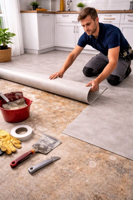 Linoleum Floor Installation in Franklin, OH