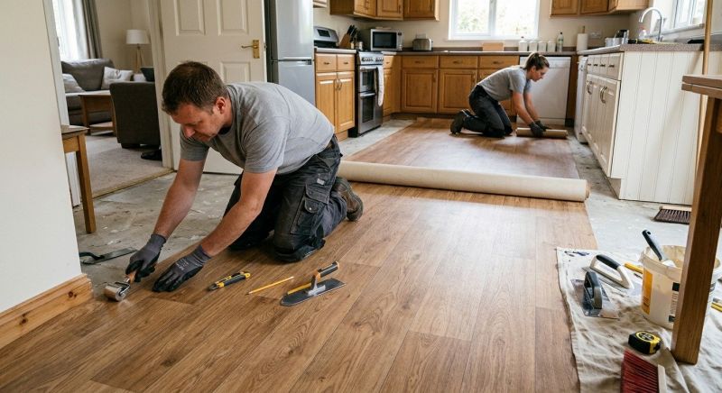 Linoleum Floor Installation in West Chester, OH