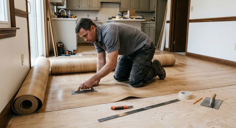 Sheet Flooring Installation in Clarksville, OH