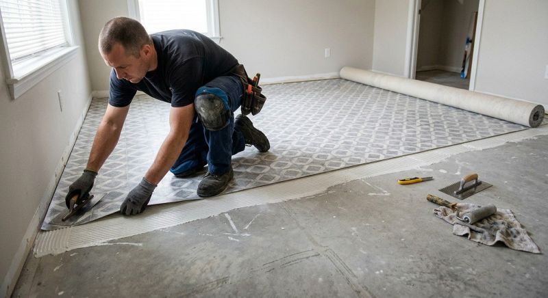 Sheet Linoleum Installation in West Chester, OH